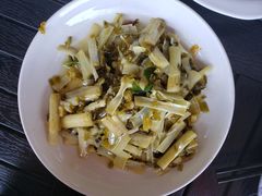 雪菜炒蒲草-湖鲜楼