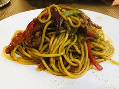 黑胡椒牛肉意面-MI WU FACTORY米屋美食工厂餐厅(绿地店)