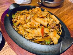 阿记泡菜肉丝炒面片-阿记烧烤(大兴新区店)