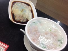 瘦肉粥+瘦肉肠-银记肠粉店(中山一路店)