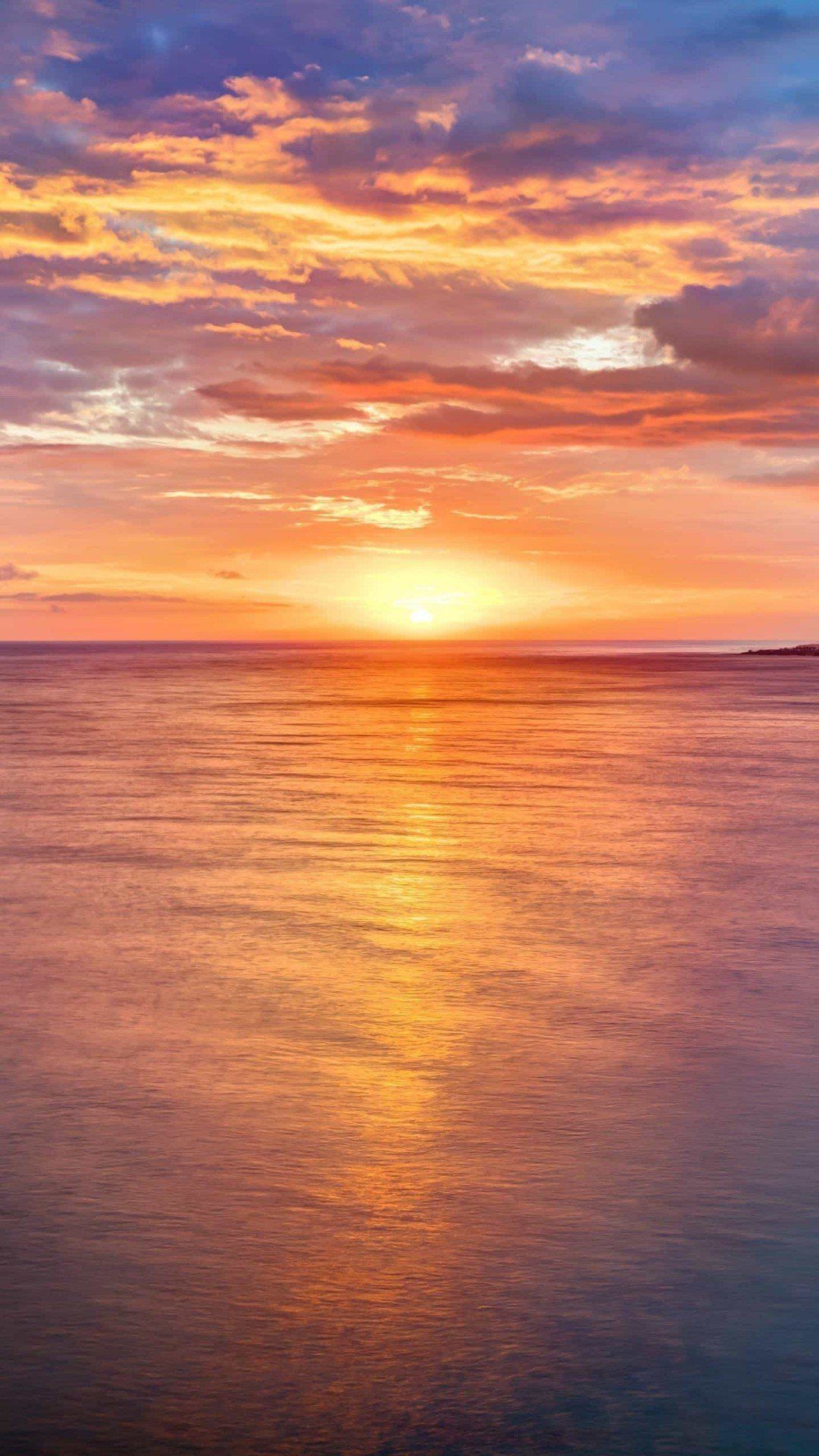 日落的渐变美景