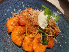 鲜茄茸大虾配马斯卡朋意大利面-BE BRIGHT KITCHEN(正佳广场店)