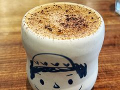 焙茶可可鸳鸯拿铁-Brut Eatery悦璞食堂(愚园路店)