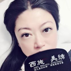 -西施无菌半永久纹绣眉眼影唇轻增发纹发际线