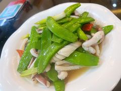 荷兰豆炒鱿鱼-潮州菜馆(十里河店)