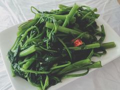 炒空心菜-明升萝卜汤