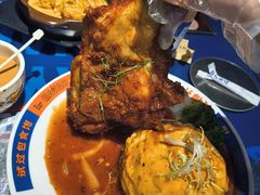 滑蛋生炸鸡肶饭-伯友茶记(中华广场店)