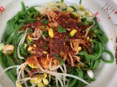 油泼面-手擀菠菜面(西康路店)