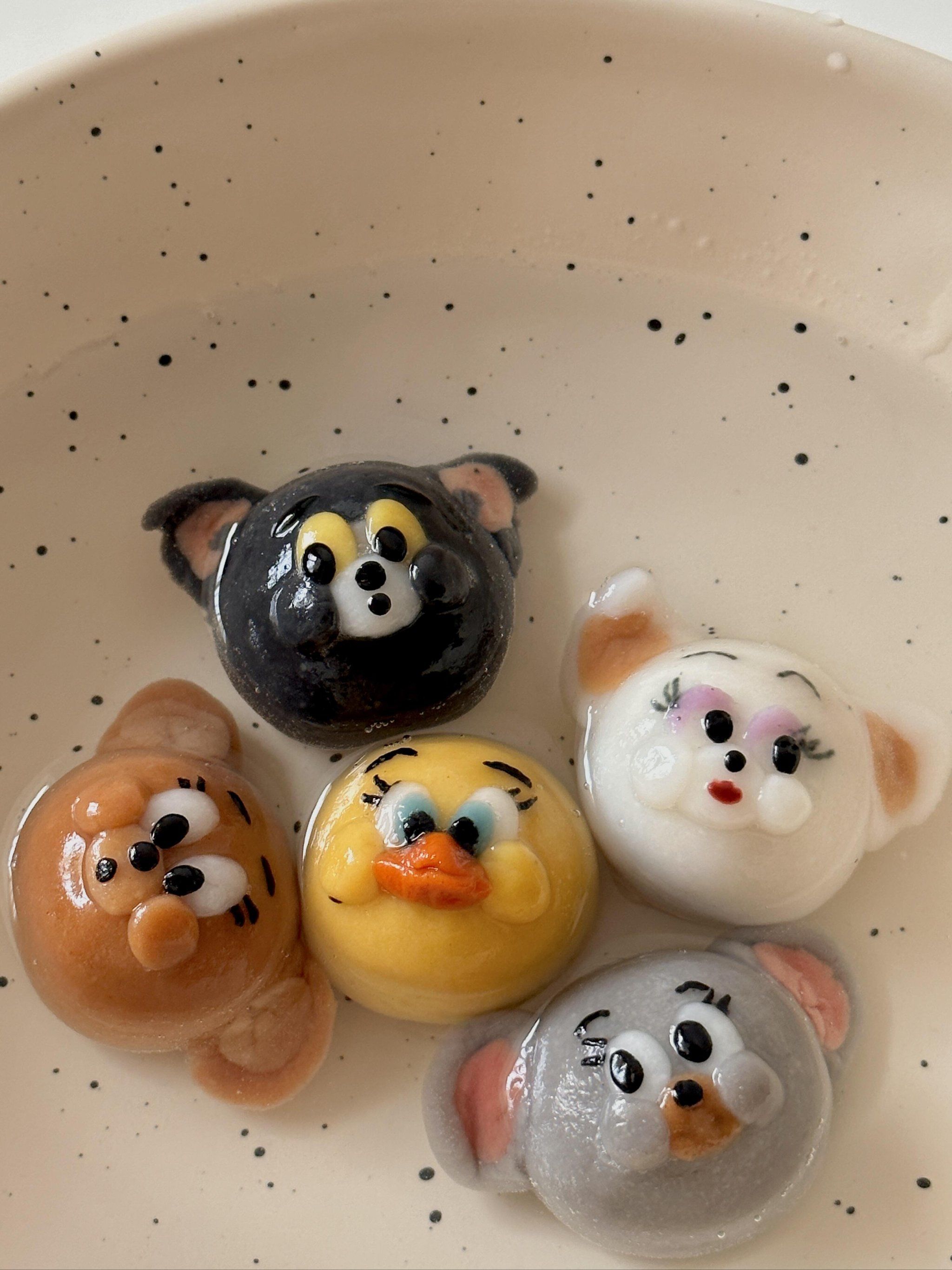 煮了可爱的tom &jerry汤圆🧀