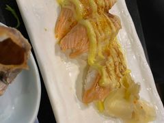 三文鱼火焰卷-真剑日本料理·铁板烧(贵州路店)