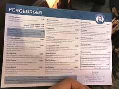 菜单-Fergburger(皇后镇店)