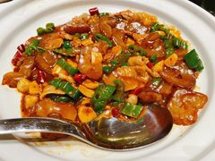 螺丝椒炒海参-阿庄新豫菜(航海东路店)