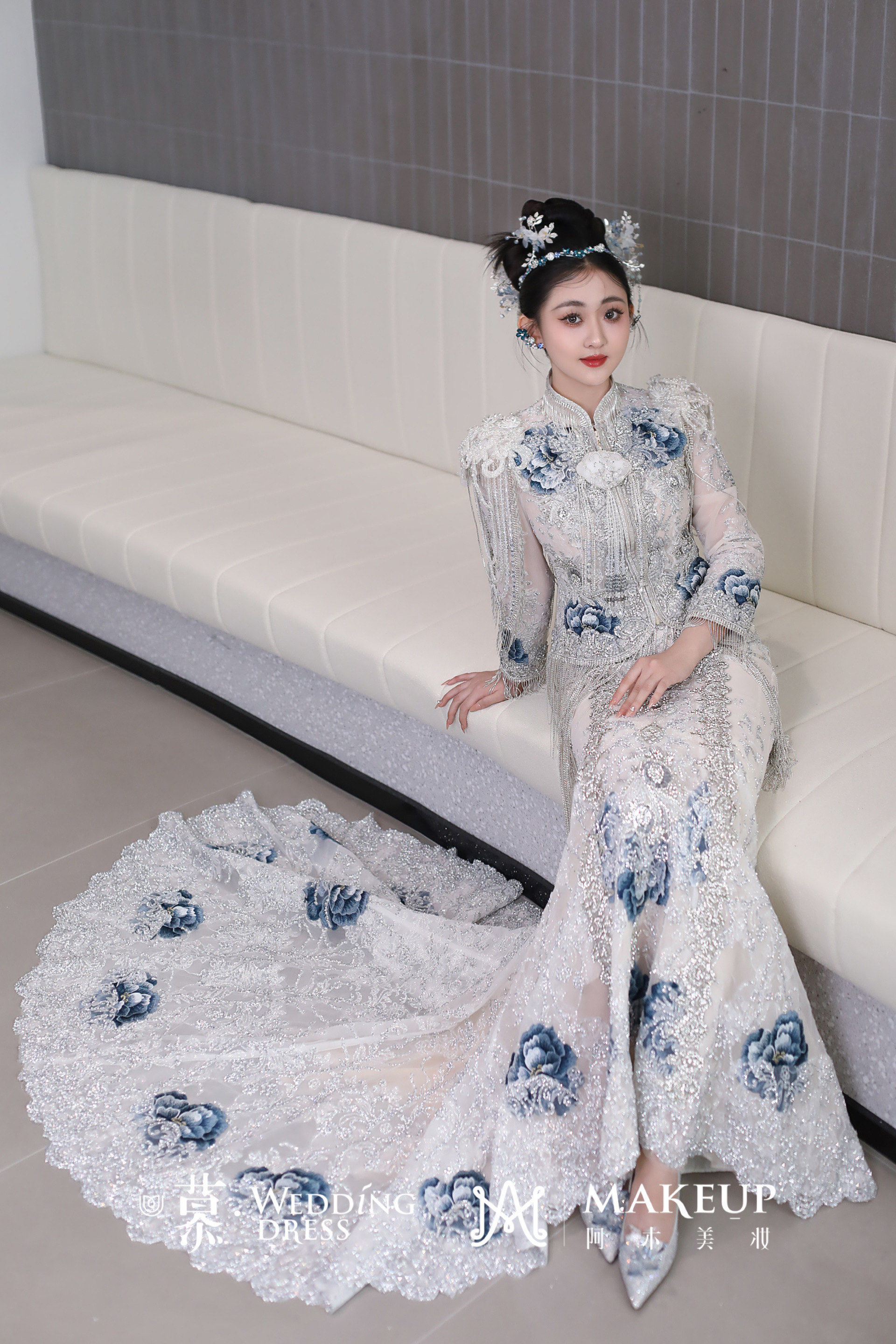 自带贵气的鱼尾马来褂