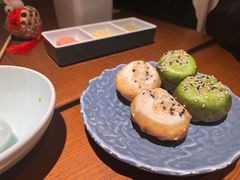 荠菜蟹黄拼盘生煎-鑫震源·苏式大虾生煎(山塘街店)