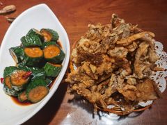 椒盐蘑菇-老兰家传统烧烤炒菜泡馍(小南门店)