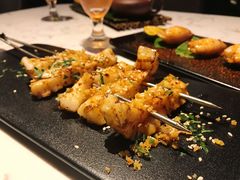 烤墨鱼串配鱼籽蛋-炙在四方(茂名南路店)