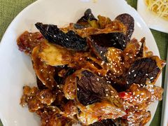 焦糖茄子牛肉粒-桃子餐厅·天津菜(红星路直营店)
