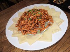 -东来菜馆•手抓海鲜家常菜•海鲜锅贴(鸽子窝店)