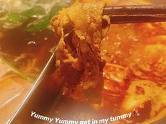 手切羊后腿肉-捞天下大众火锅(水上公园店)