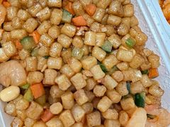 虾仁炒疙瘩-紫光园·烤鸭·北京菜(团结湖店)