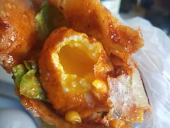 -小红车炸蛋葱油饼