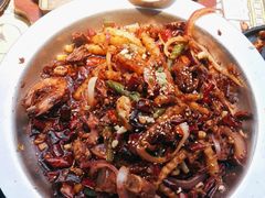 干锅排骨虾-嘎嘎鸭脑壳(蜀汉路店)