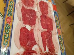 现切羊肉双拼-侃爷南门铜锅涮肉