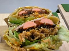 双蛋培根火腿肠煎饼-虎伢Fuuya!咖啡煎饼(陆家嘴波特营店)