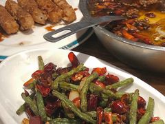 干煸豆角-禧福徕盆盆香川菜馆