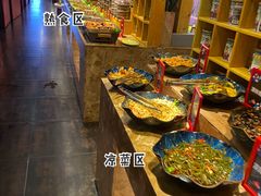 自助取餐区-大漠风烤肉火锅自助餐厅(鹰展店)