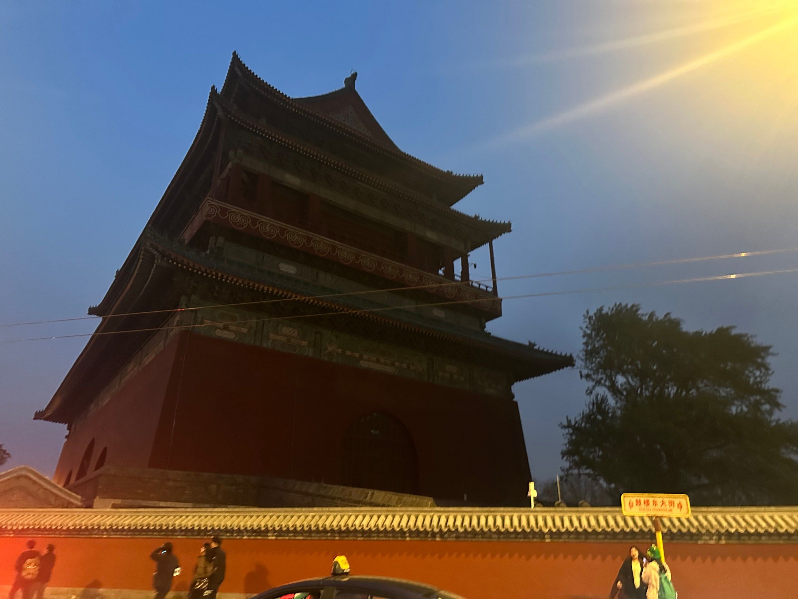 地安门鼓楼夜景