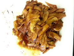 鲜蘑笋片-院落创意菜