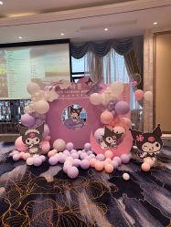 -团子宝宝宴派对百日宴生日布置策划·求婚策划·气球布置别墅民宿