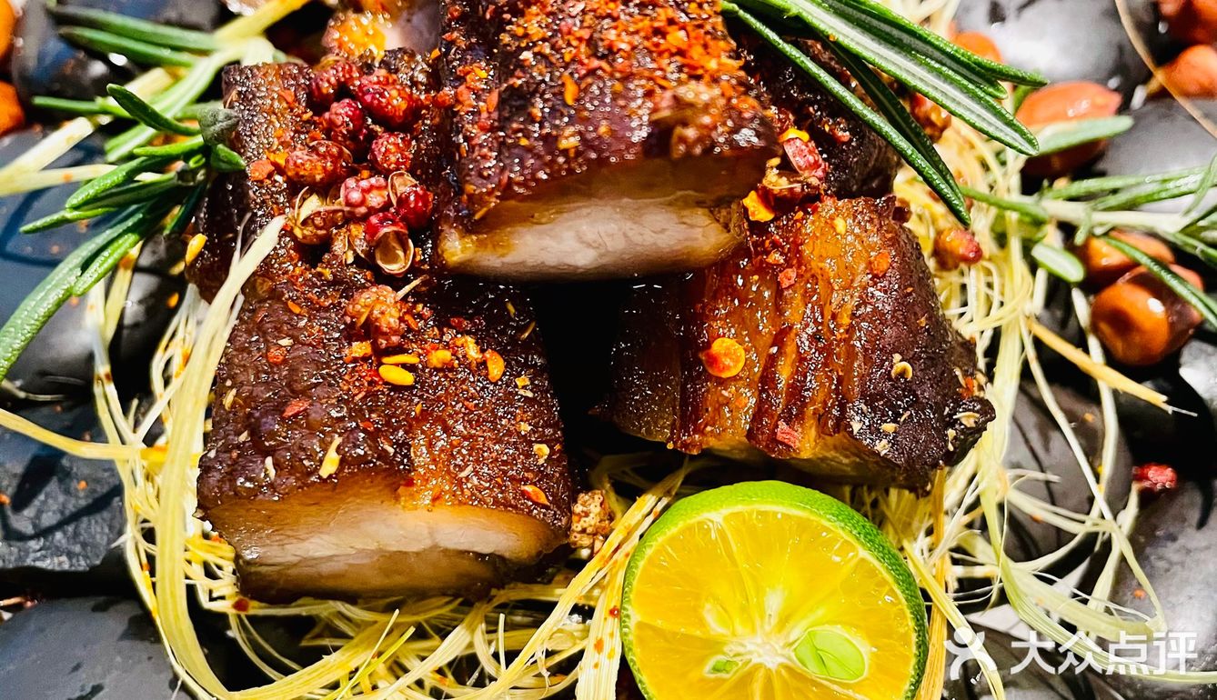 五花肉烤得不错