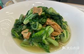 Fried Tofu Skin with Tender Greens