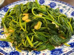 猪油渣炒番薯叶-阿殳菜馆·私厨(水围村店)