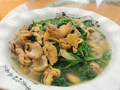 鸡杂浸桑叶-寻味肇庆·八姑农庄·广府西江菜