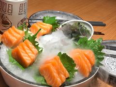 厚切深海三文鱼刺身-万岁寿司(天河领展店)