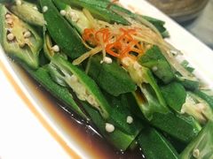 白灼秋葵-静莲斋素食(慈云寺店)