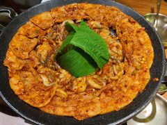 铁板章鱼五花肉-春熙台韩国料理·章鱼肥牛(西丽店)