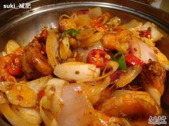 干锅虾-鹿港小镇经典老上海菜(长乐路店)