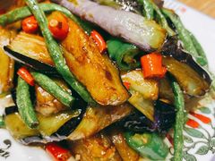 茄子豇豆-鸡毛店·川菜(双楠店)
