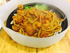 铁板海鲜炒面-长隆海洋王国-海洋大街餐厅