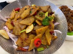 干锅土豆片-高玛纳驴肉火烧(一世界店)