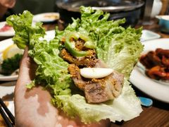 -明洞阿姨·韩式酱蟹烤肉·创意料理(三元桥店)