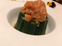 捞汁三文鱼秋葵-通庆楼(新开路店)