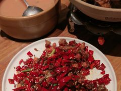 干煸辣子鸡-汉小城·老铫子藕汤·乡野湖北菜(江汉路吉庆街店)