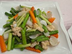 芦笋百合鲜桃仁-丰泽园饭店