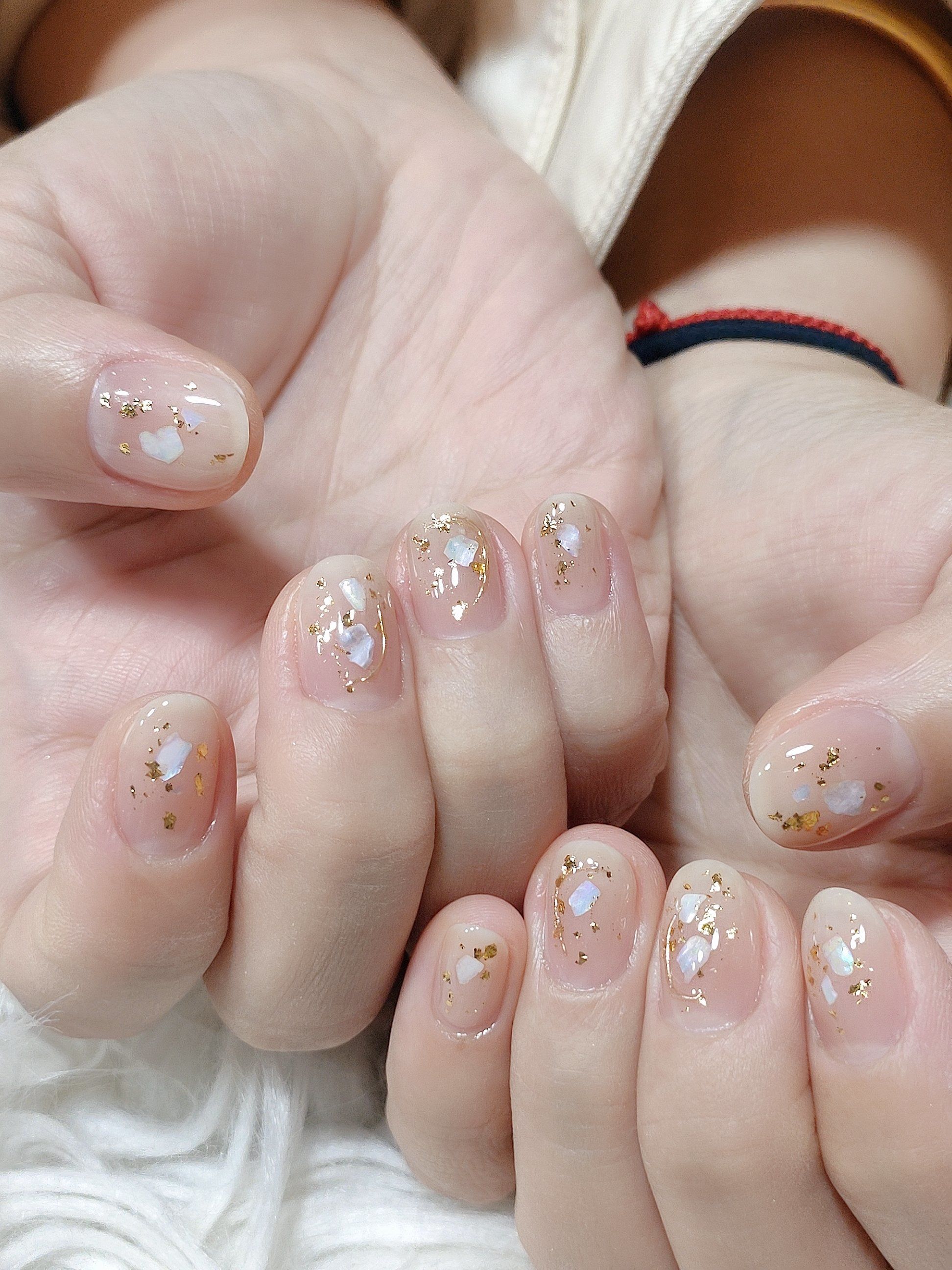 清茶奶咖贝壳甲「纤指百态.美甲