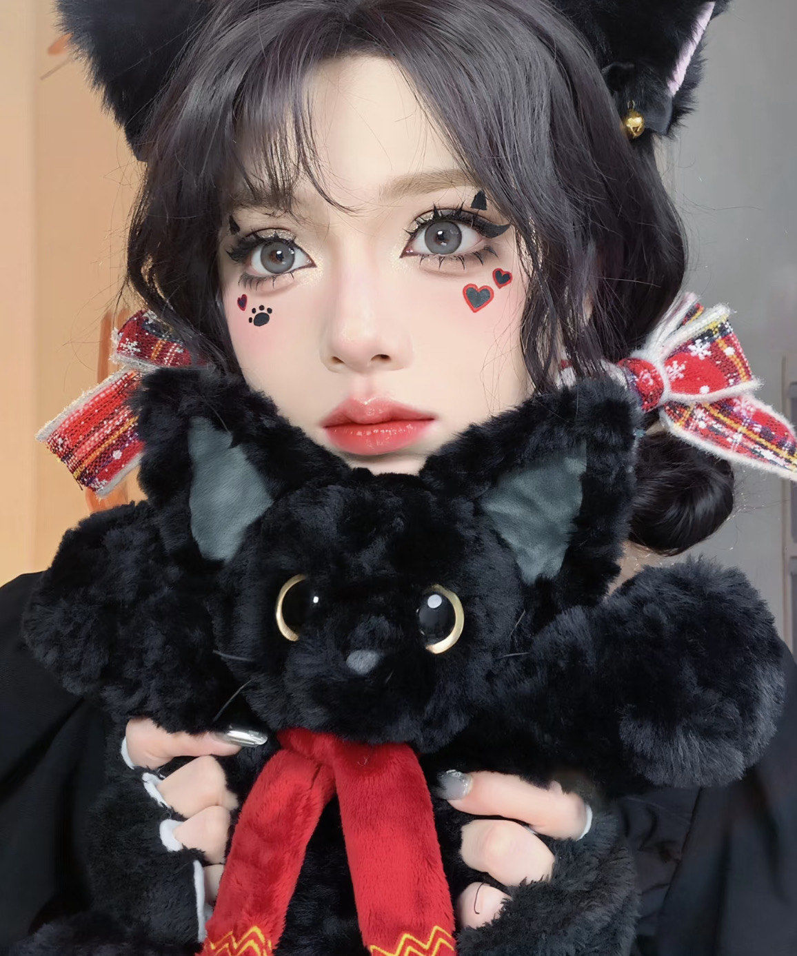 可爱小猫🐈‍⬛拯救世界💕超上镜的小猫创意妆
